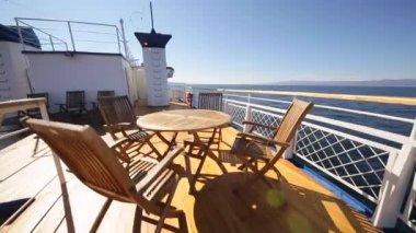 Deniz baykal yaz gemi güverte