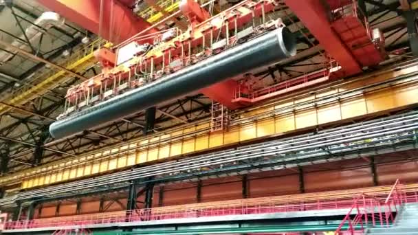 Tsjeljabinsk Rusland Mei 2019 Productieafdeling Van Pijp Walsen Fabriek Chelyabinsk — Stockvideo