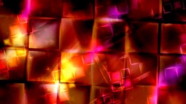 Mor ve Sarı Geometrik Döşemeler Yavaşça Dönüyor - 4k Kusursuz Döngü Hareketi Arkaplan Canlandırması
