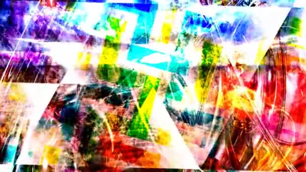 Надзвичайно докладна абстрактна веселка кольорові рухомі текстури - 4K безшовна петля руху фонова анімація — стокове відео