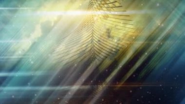 Bulutlu Gökyüzündeki Spiral Stairway Işık Işınları ile - 4k Kusursuz Döngü Hareketi Arkaplan Animasyonu