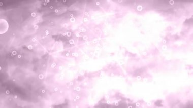 Kabarcıklı Pembe Puslu Bulutlar - 4k Kusursuz Döngü Hareketi Arkaplan Canlandırması