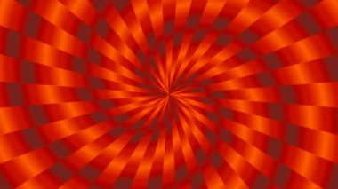 Basit Turuncu ve Gri Aralıklı Dönen Spiral Tünel Şablonu - 4k Kusursuz Döngüsüz Döngü Hareketi Arkaplan Canlandırması