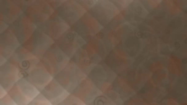 Yükselen Sarmal Kalıplı Kahverengi Elmas Duvar Kağıdı - 4k Kusursuz Döngü Döngüsü Hareketi Arkaplan Canlandırması — Stok video