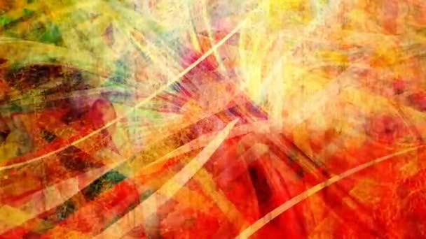 Геометричні червоно-жовті смуги на детальній текстурі - 4K Безшовні петлі руху фонової анімації — стокове відео