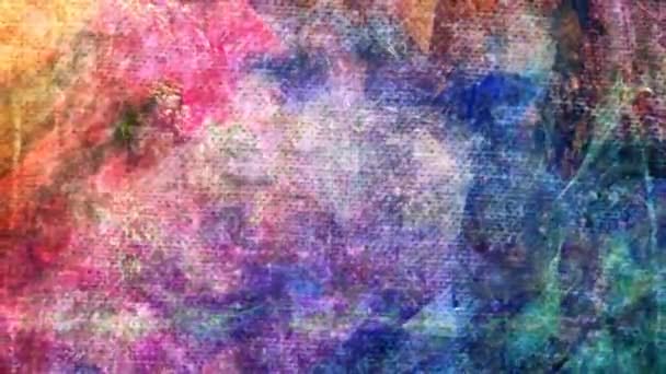 Texture douce multicolore avec motif abstrait rotatif - Animation de fond de boucle sans couture 4K 