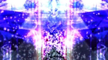 Mor Siber Uzayda Yükselen Soyut Dijital Veri Parçacıkları - 4k Kusursuz Döngü Hareketi Arkaplan Canlandırması