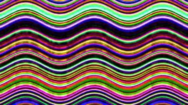 Soyut Dalga Neon Tüpleri Parlayan Parlak Gökkuşağı Işığı Lav Gibi Akıyor - 4k Kusursuz Döngü Döngüsü Animasyon Arkaplanı