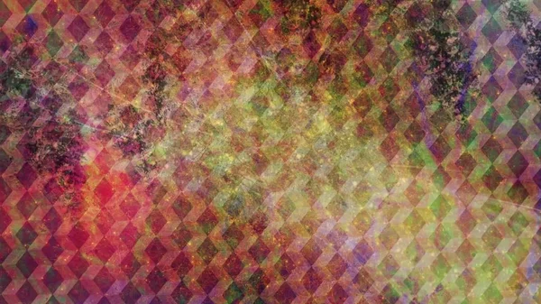Abstraktes Würfelmuster mit regenbogenfarbener Textur - abstrakte Hintergrundtextur — Stockfoto
