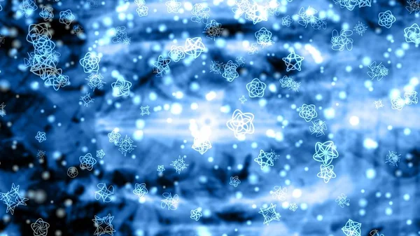 Flocos de neve abstratos caindo no frio Efeito de neve de inverno Textura de fundo abstrato — Fotografia de Stock