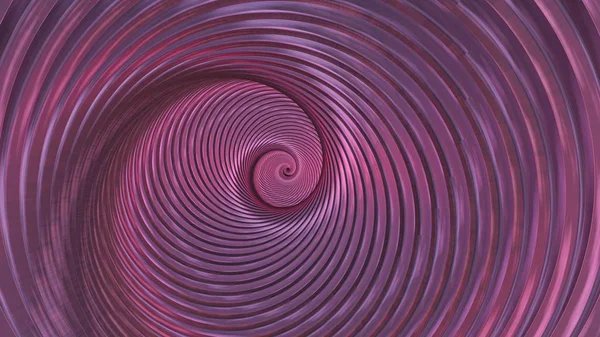 Endless Spiral Tunnel Twisting and Rotating Reflecting Shiny Purple Light - Abstract Background Texture — Stock Photo, Image