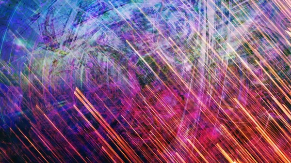 Blue and Orange Rotating Light Streaks on Dark Surface - Abstract Background Texture — Stock Photo, Image