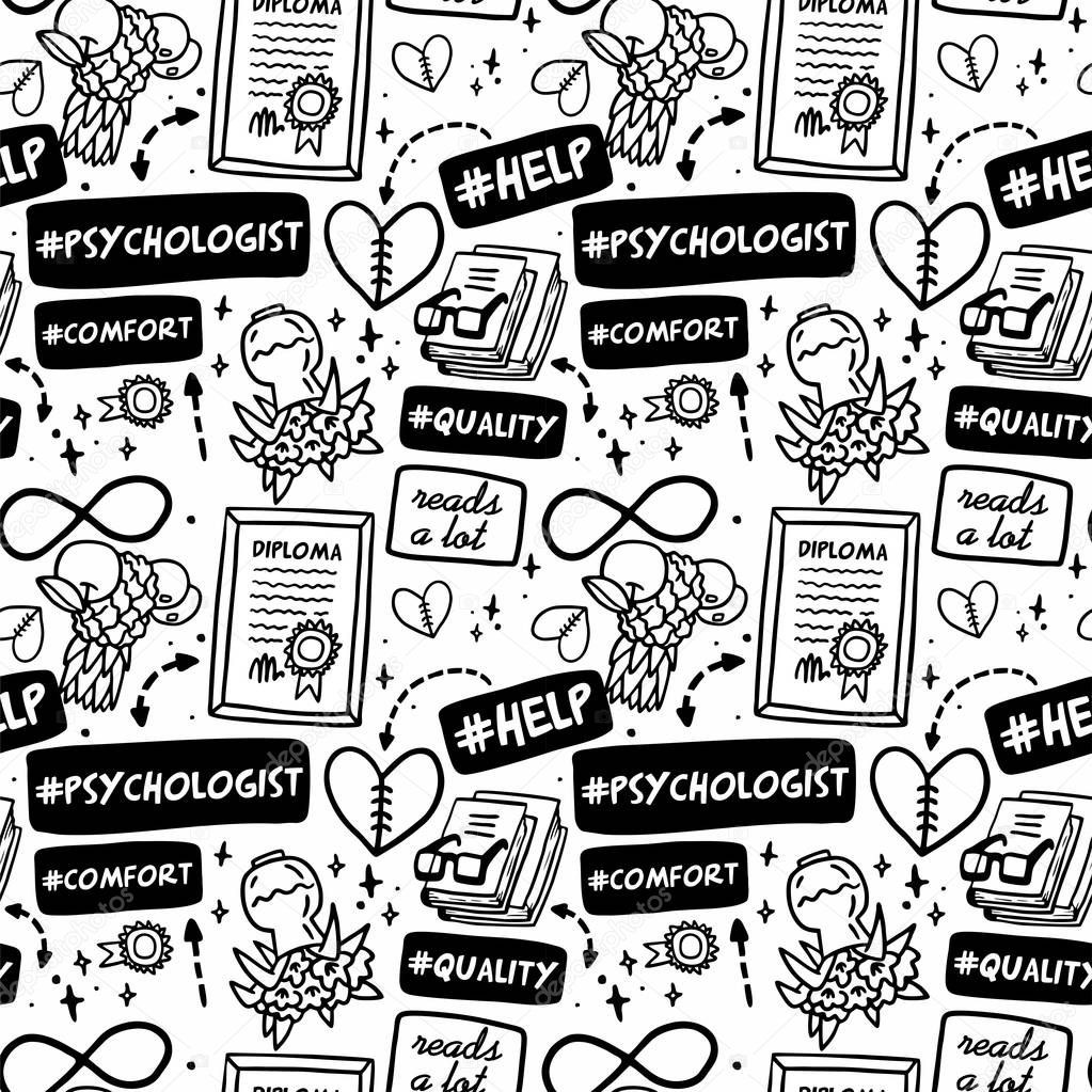 pattern graphics psychology black and white