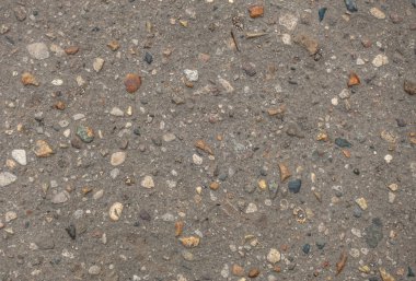 Eski kırık asfalt yakın çekim