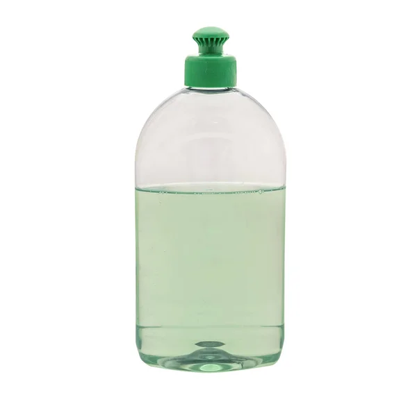 Dishwashing Liquid Plastic Bottle Isolated White — Stock Photo, Image