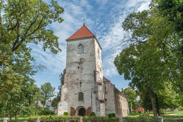 Iglesia Luterana Medieval Día Claro Verano — Foto de Stock