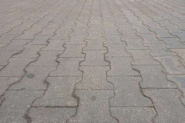 Parktaki pistteki fayansların soyut arkaplanı kapat