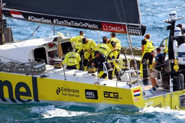 Bacak 1 Alicante-Lizbon, Volvo okyanus yarış 2017-18 bir Alicante gördüğümüz en heyecan verici başlangıç takım Brunel kısa bir süre sonra başlamak.
