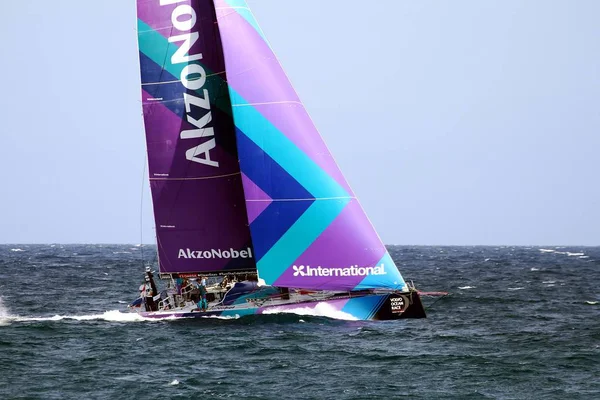 Team Akzonobel Moments Start Leg Alicante Lisbon Volvo Ocean Race — Stock Photo, Image