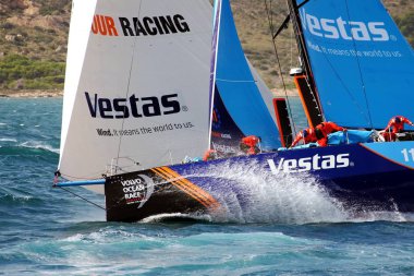 Bacak 1 Alicante-Lizbon, Volvo okyanus yarış 2017-18 bir Alicante gördüğümüz en heyecan verici başlangıç takım Vestas kısa bir süre sonra başlamak.