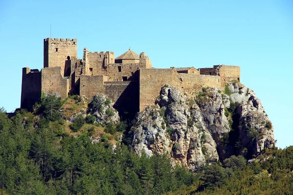 Die Burg Loarre Ist Eine Romanische Burg Und Kloster Der — Stockfoto