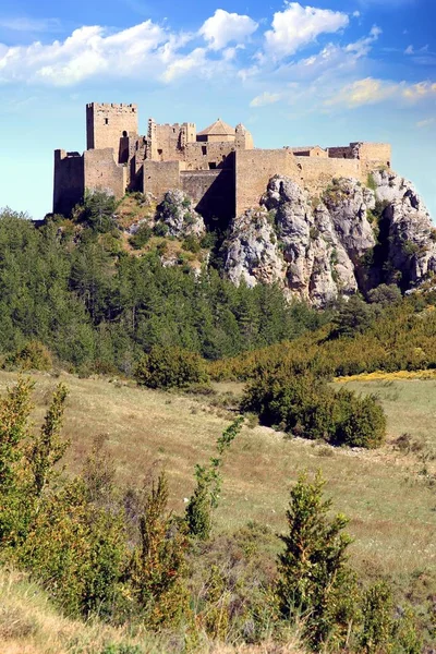 Die Burg Loarre Ist Eine Romanische Burg Und Kloster Der — Stockfoto