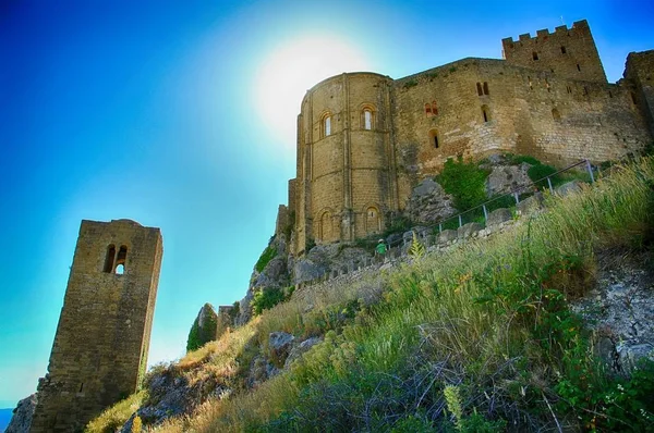 Die Burg Loarre Ist Eine Romanische Burg Und Kloster Der — Stockfoto