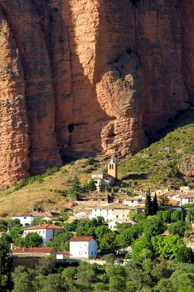 Mallos Riglos Set Conglomerate Rock Formations Located Municipality Las Peas — Stock Photo, Image