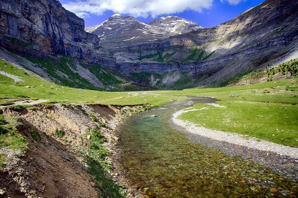 Montañas Cascadas Curso Agua Parte Superior Zona Alpina Del Parque — Foto de Stock