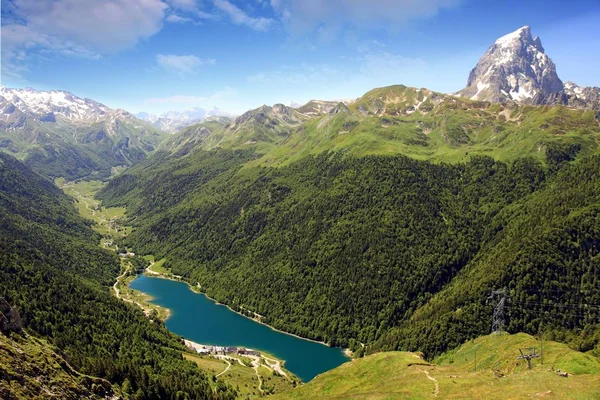Valle Lago Artouste Los Pirineos Franceses Cerca Frontera Con España — Foto de Stock