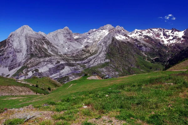 Montañas Los Pirineos Franceses Cerca Ciudad Artouste Cerca Frontera Con — Foto de Stock