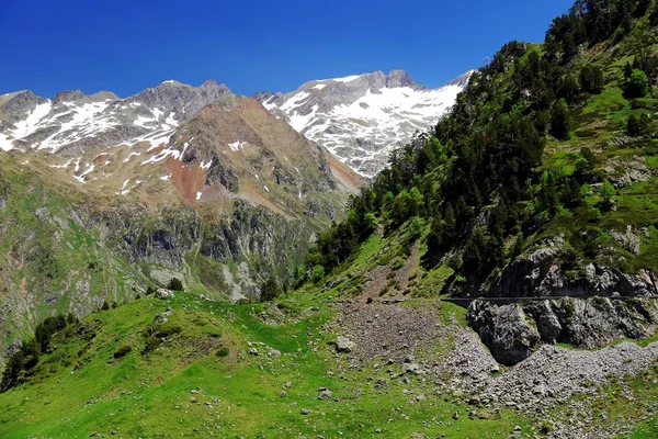 Berge Den Französischen Pyrenäen Der Nähe Der Stadt Artouste Nahe — Stockfoto