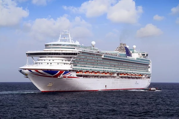 Bateau Croisière Grand Ventura Après Voyage Quai Dans Ville Alicante — Photo