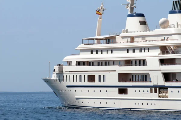 Private Giant Yacht Said Property Sultan Oman Leaving City Alicante — Stock Photo, Image