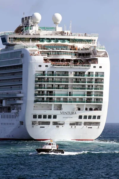 Detalles Del Lujoso Crucero Ventura Durante Viaje Puerto Alicante España — Foto de Stock