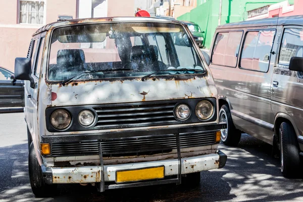 Old Dirty Rested Van Car Kaap District Cape Town Kapské — Stock fotografie