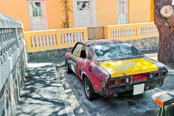 Old Dirty Rusted Car Kaap District Cape Town Ciudad Del — Foto de Stock
