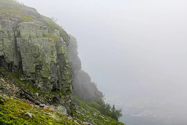 从Veslehdn Veslehorn到挪威赫赛达尔的风景 — 图库照片