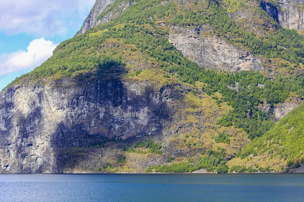 Noruega Hermoso Paisaje Montaña Fiordos Aurlandsfjord Aurland Vestland Sognefjord Noruega —  Fotos de Stock