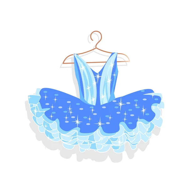 Dance Dress Sparkles Hanger Vector Illustration — Stock Vector