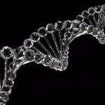 DNA de vidro Loopable Animação 3D