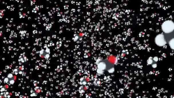 乙醇分子能够循环 — 图库视频影像