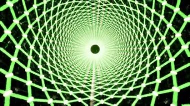 Neon tünel gece gökyüzü arka plan üzerinde