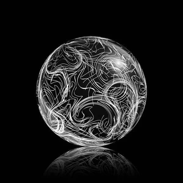 Vector de esfera de vidrio abstracto — Archivo Imágenes Vectoriales