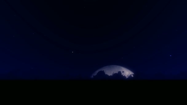 月亮升起时间推移 — 图库视频影像