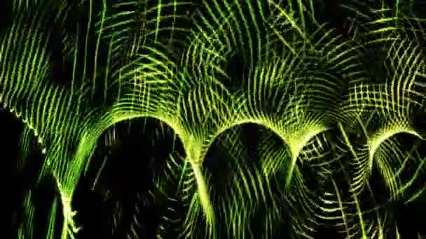 抽象背景色绿点移动 — 图库视频影像
