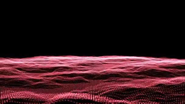 抽象的な赤い山風景ループ  — 無料ストック動画