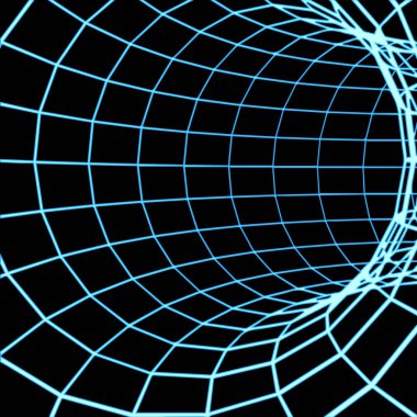 Cyber mavi kılavuz tünel vektör