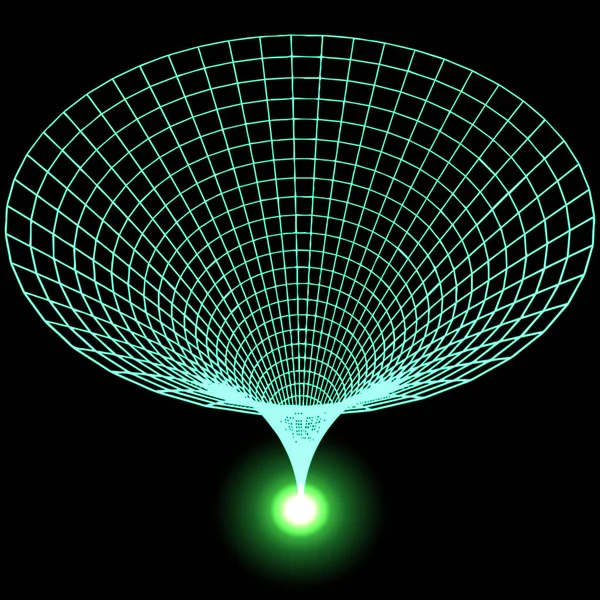 Зеленый вектор червоточины — стоковый вектор