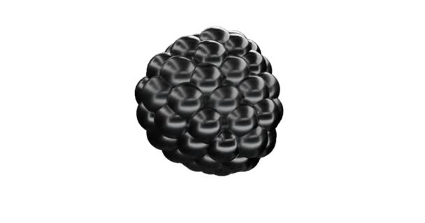 Black Metaball Sphere capable de boucler — Video